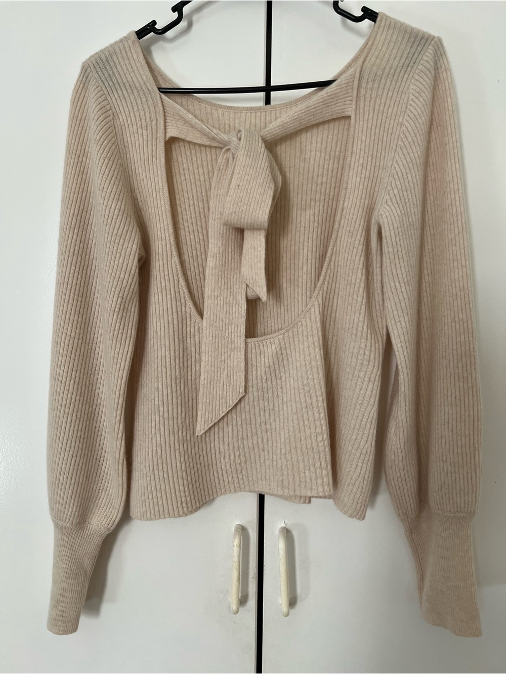 Reformation Open Back Sweater Rib Knit - Picture 2 of 4